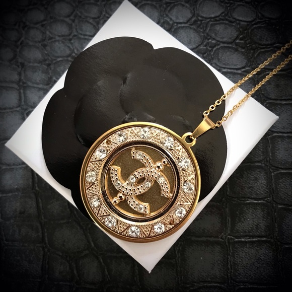 Hand Crafted Jewelry - Handmade Chanel Button Necklace